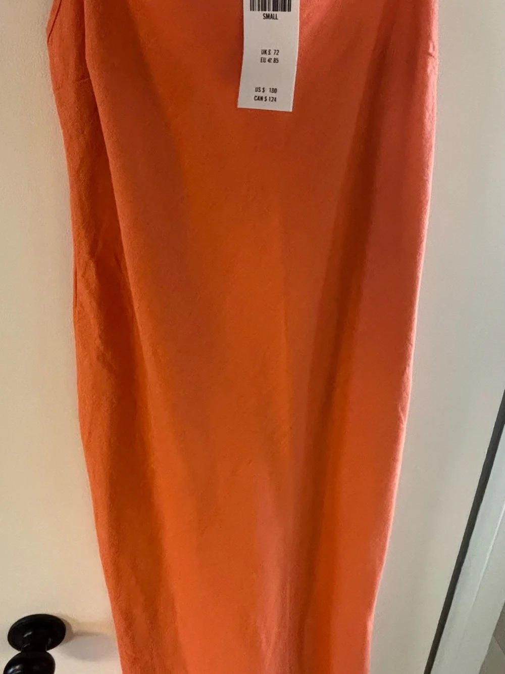 NWT Abercrombie & Fitch Linen-Blend Slip Midi Dress - Picture 5 of 9